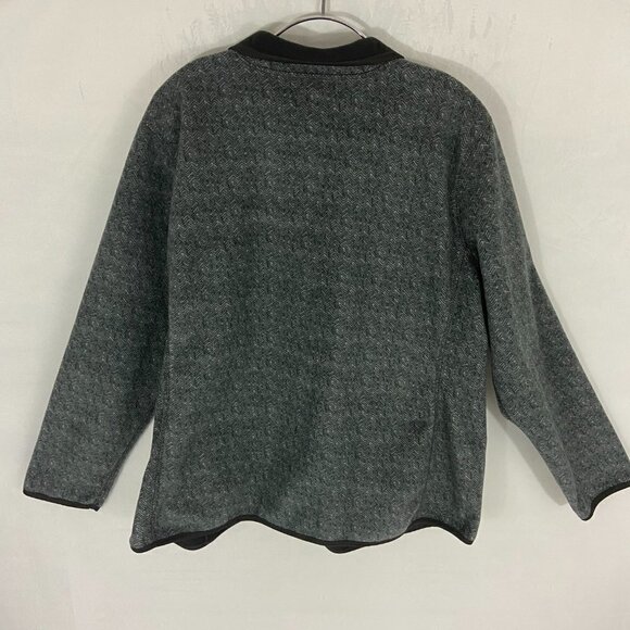 Coldwater Creek Fleece Jacket Sweater Full Zip Long Sleeve Women's Size 2XL Grey - Picture 4 of 8